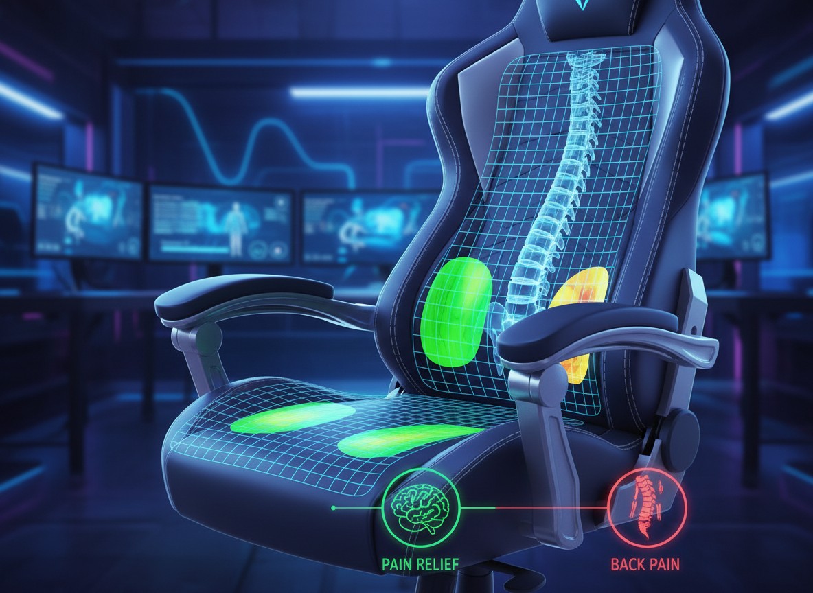 【上級者向け】ゲーミングチェアの体圧分散性能徹底解説：腰痛対策に最適なモデルは？